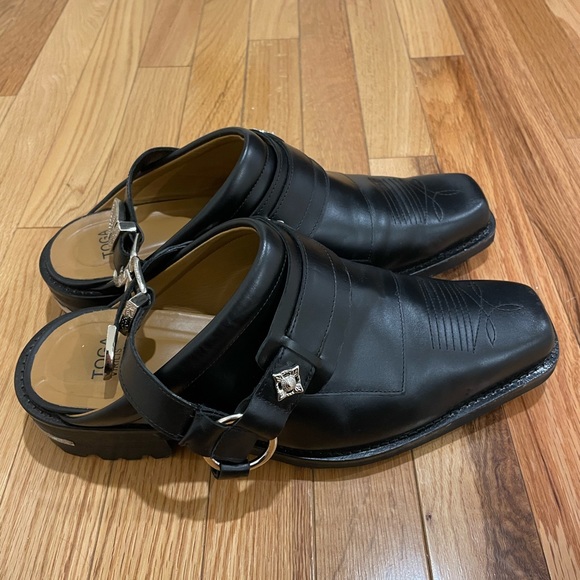 Toga Virilis Western Slingback Leather Mule - Picture 4 of 5